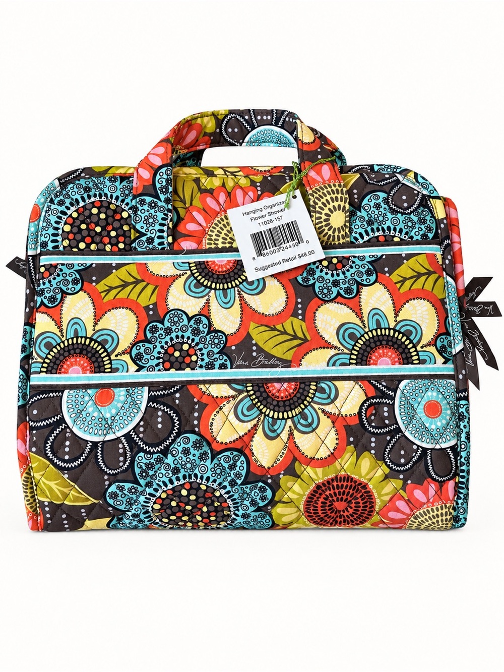NWT Vera Bradley Quilted Cosmetic Case in Multi Floral Print